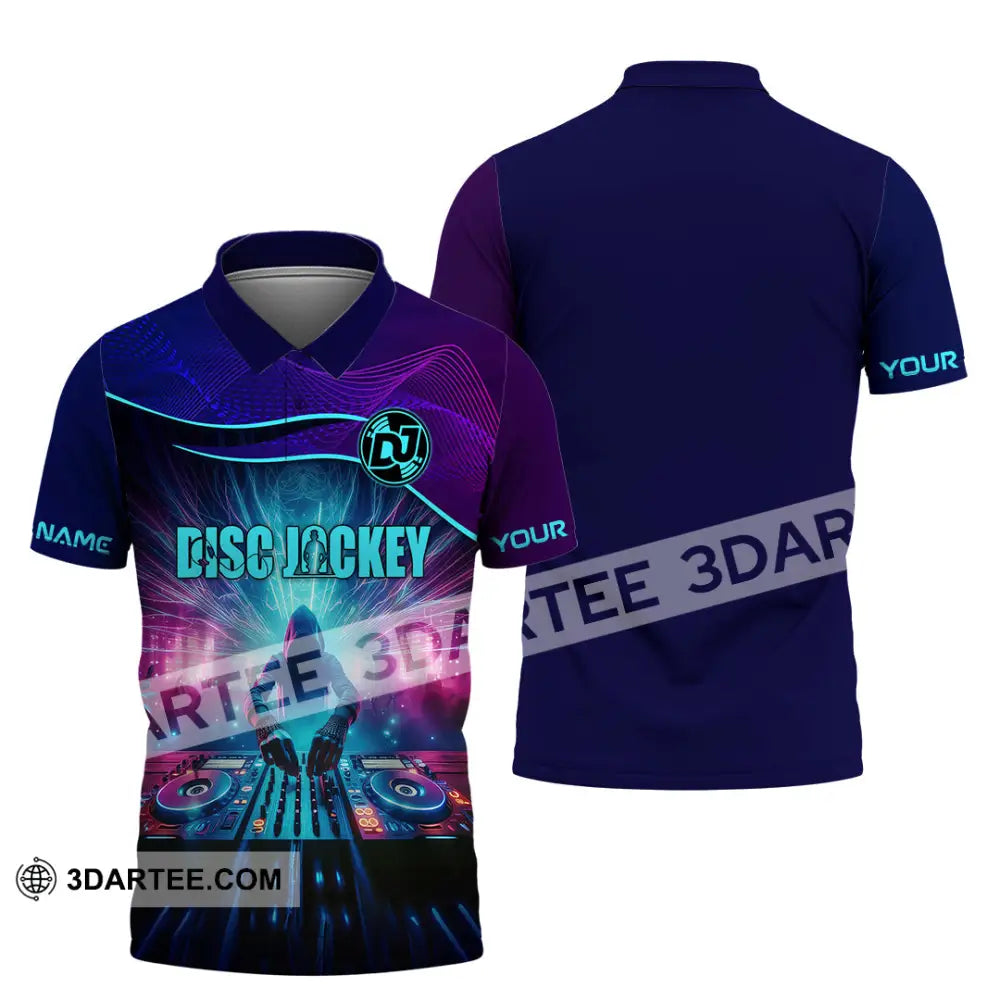 Unisex Shirt - Custom Text Dis Jockey Polo / S T-Shirt