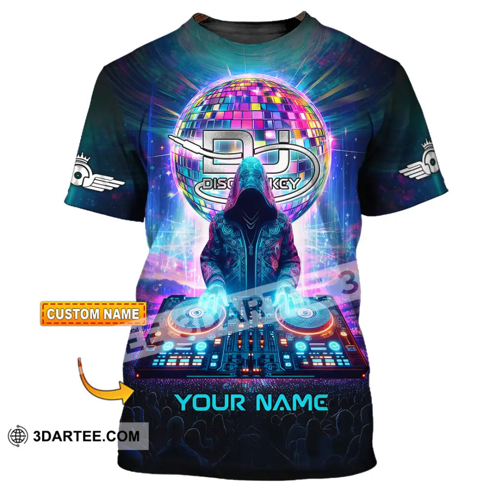Unisex Shirt - Custom Text Shirt Disc Jockey T-shirt