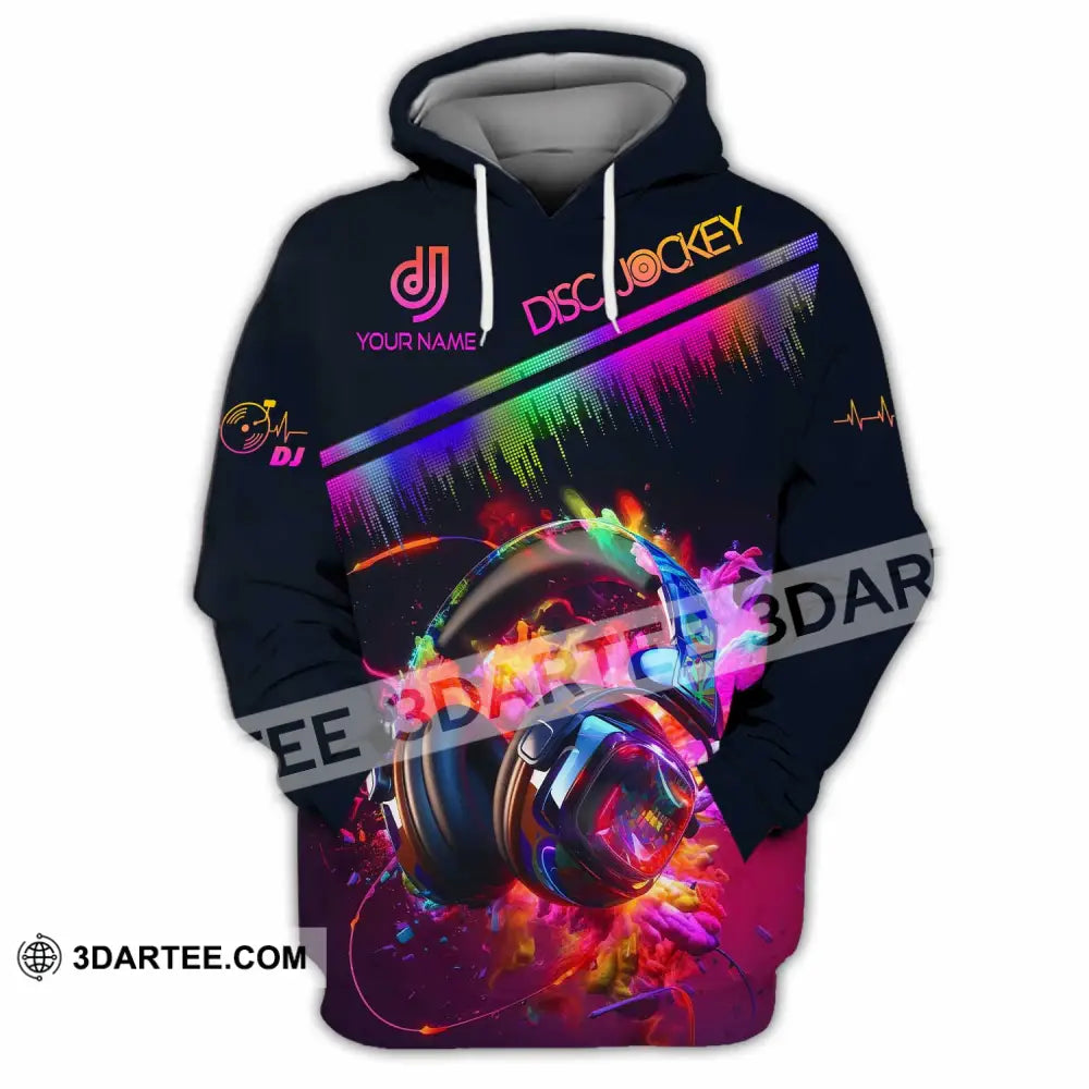 Unisex Shirt - Custom Text Dj Hoodie / S T-Shirt