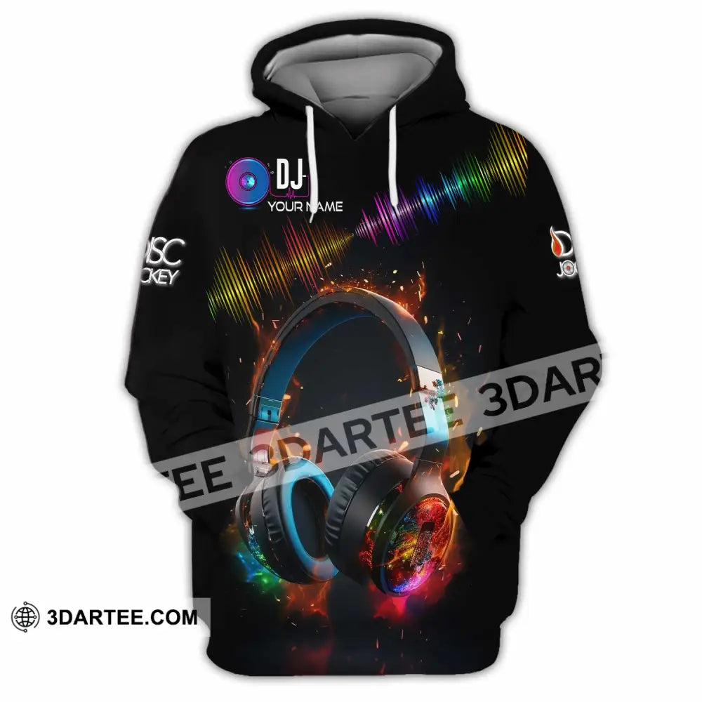 Unisex Shirt - Custom Text Dj Hoodie / S T-Shirt