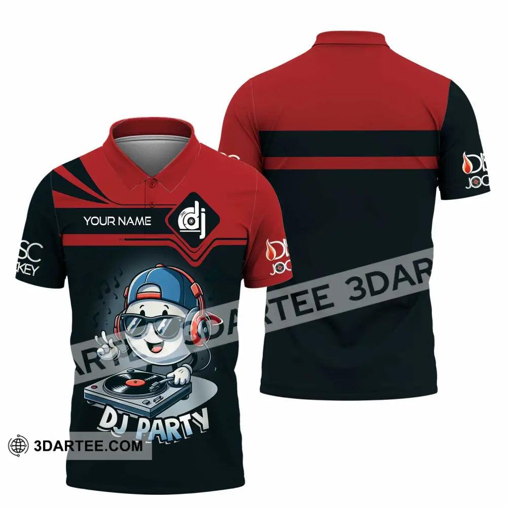 Unisex Shirt - Custom Text Shirt DJ Party Shirt Polo Shirt / S T-shirt