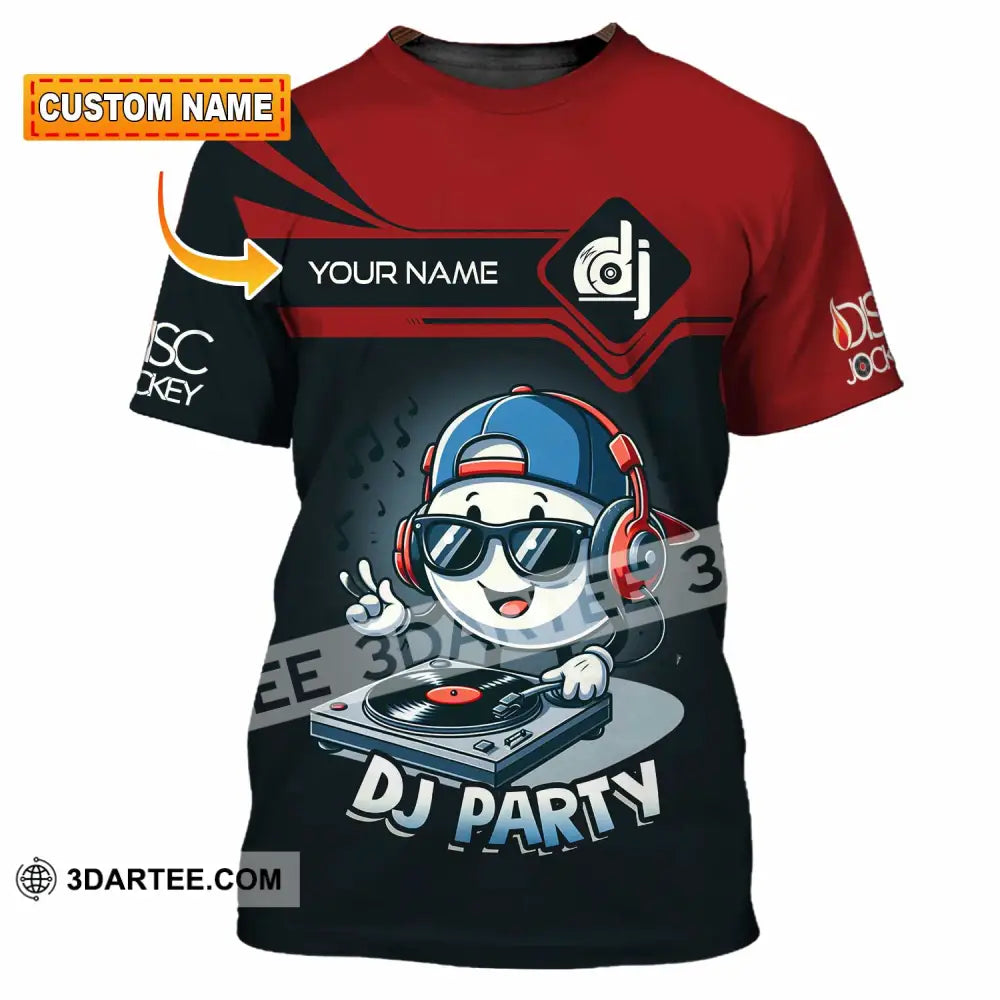 Unisex Shirt - Custom Text Shirt DJ Party Shirt T-shirt