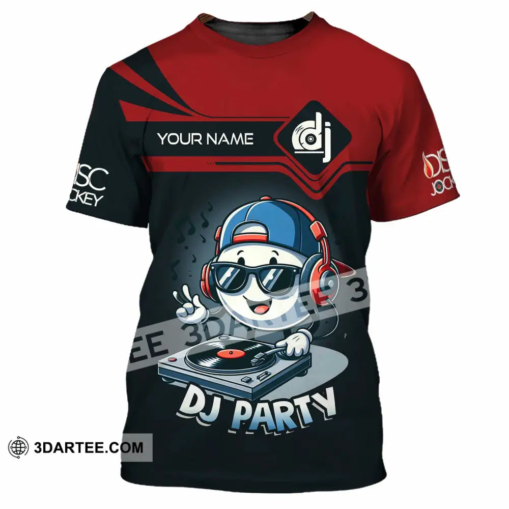 Unisex Shirt - Custom Text Shirt DJ Party Shirt T-Shirt / S T-shirt