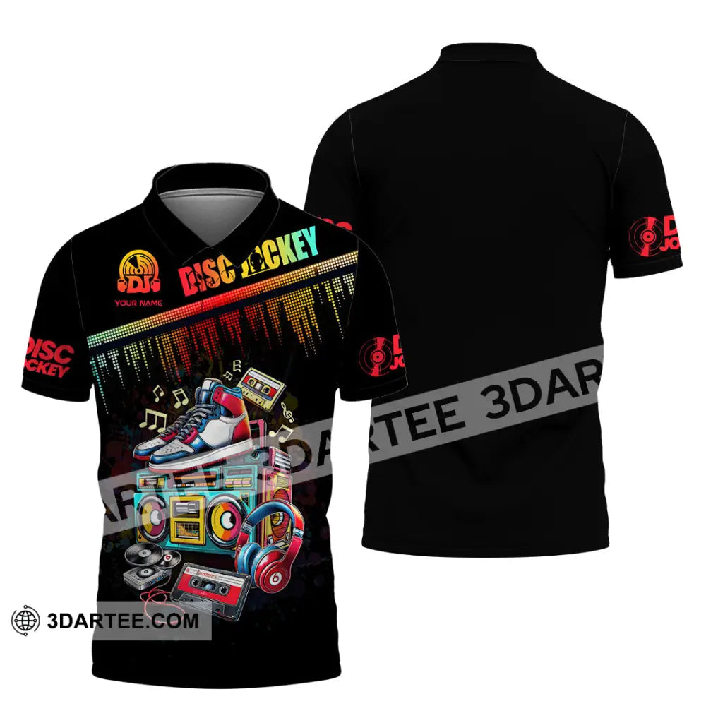 Unisex Shirt - Custom Text Shirt DJ Shirt Polo Shirt / S T-shirt