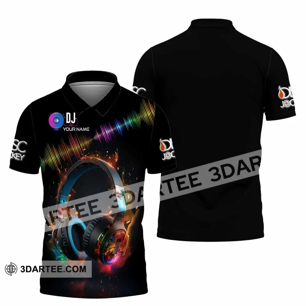 Unisex Shirt - Custom Text Dj Polo / S T-Shirt
