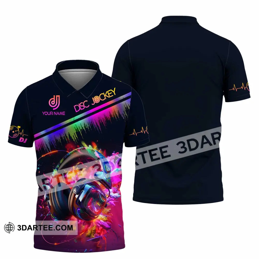 Unisex Shirt - Custom Text Dj Polo / S T-Shirt