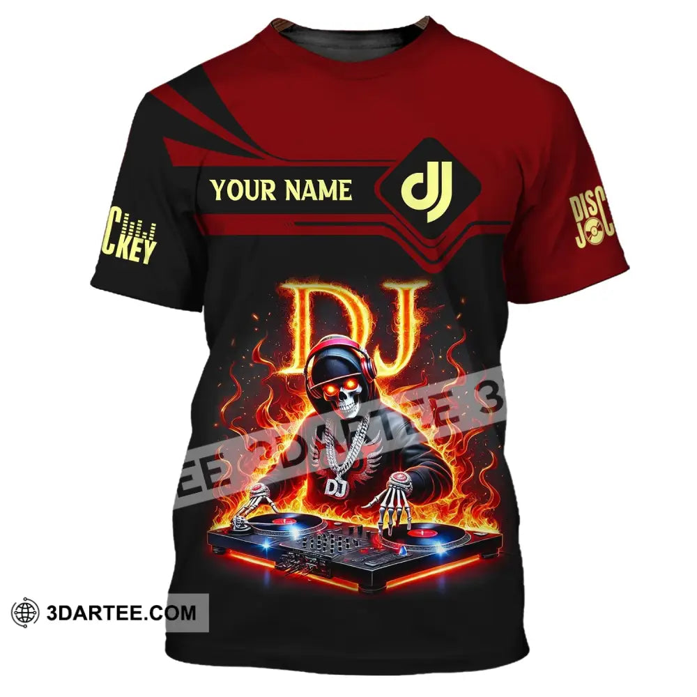 Unisex Shirt - Custom Text Dj T-Shirt / S T-Shirt