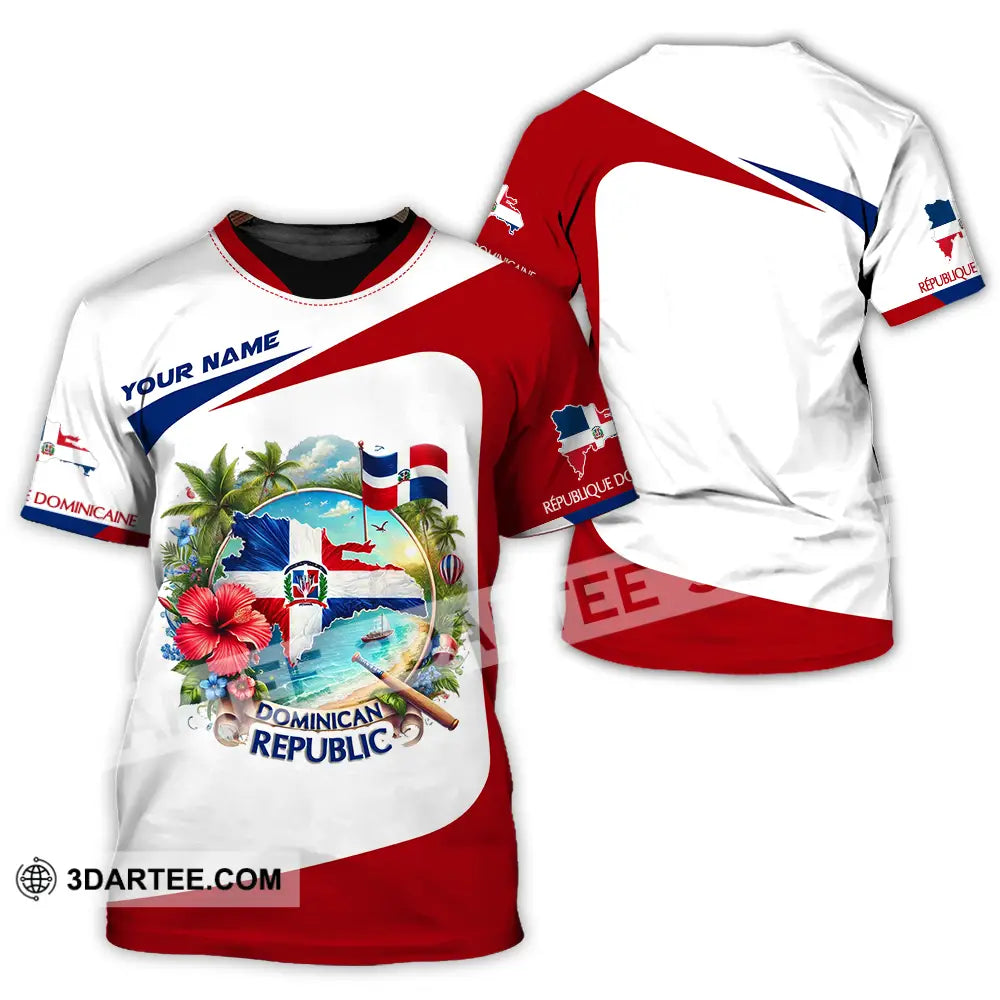 Unisex Shirt - Custom Text Dominican Republic T-Shirt / S T-Shirt
