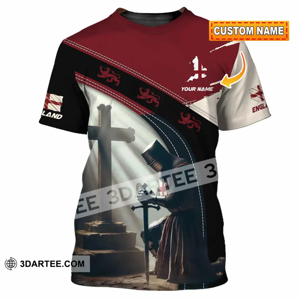 Unisex Shirt - Custom Text Shirt England Guardian T-shirt