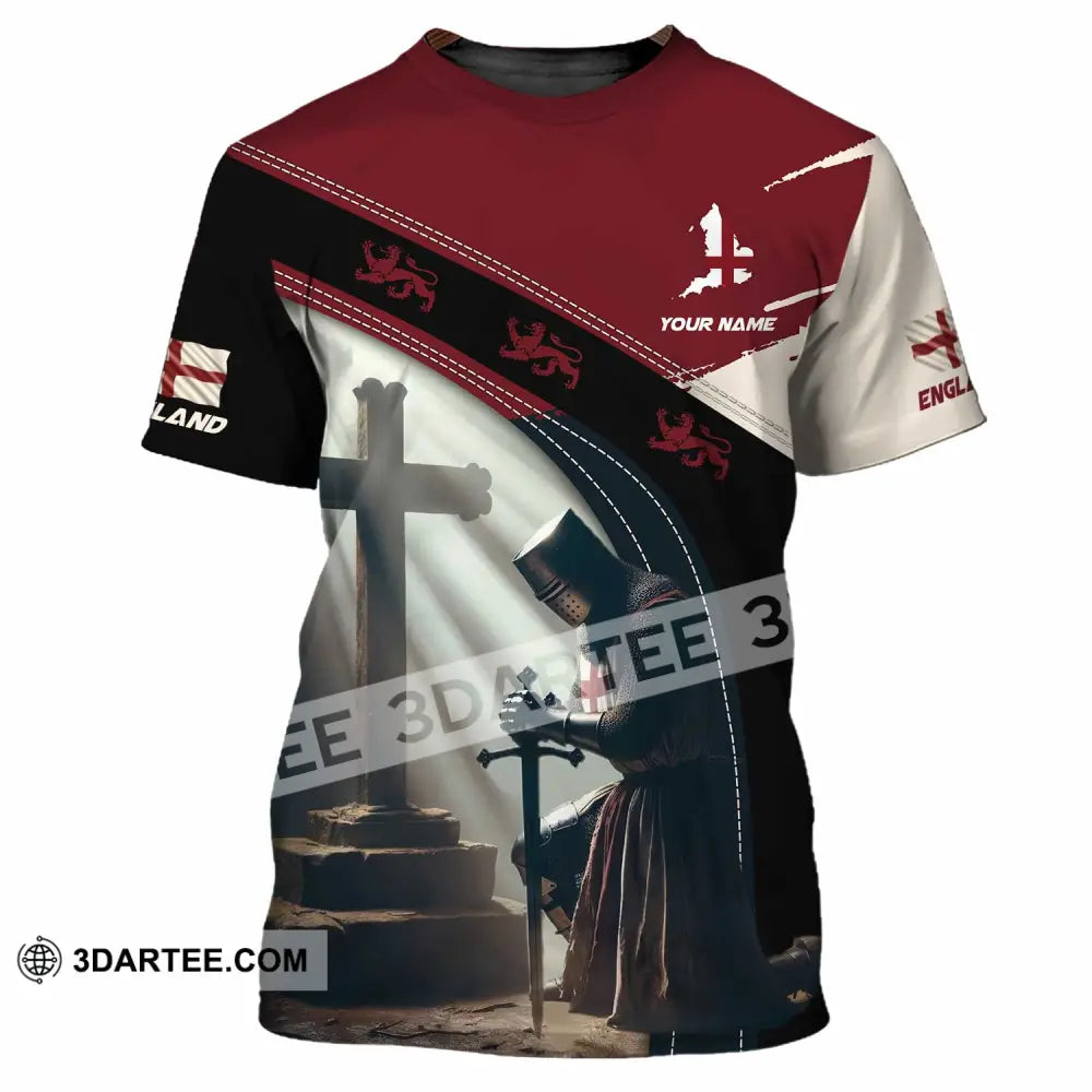 Unisex Shirt - Custom Text Shirt England Guardian T-Shirt / S T-shirt