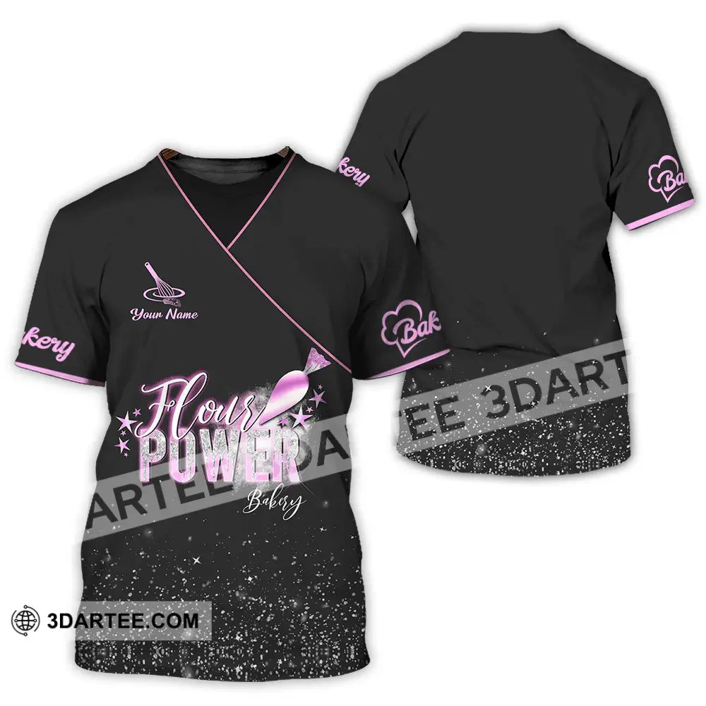Unisex Shirt - Custom Text Shirt Flour Power Bakery T-Shirt / S T-shirt