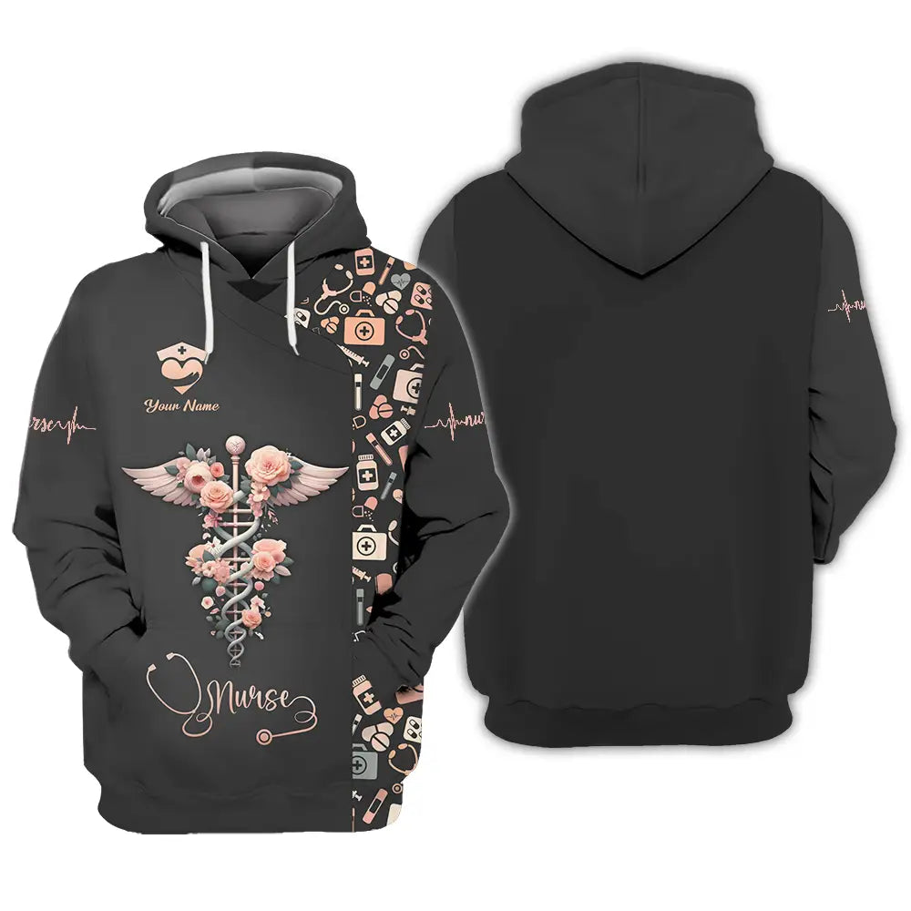 Unisex Shirt - Custom Text Shirt For Nurse Nurselife Nursing Hoodie / S T-shirt