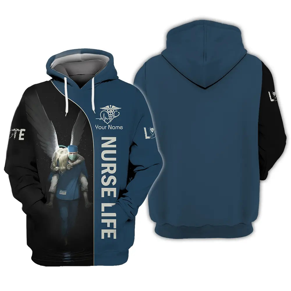 Unisex Shirt - Custom Text Shirt For Nurse Nurselife Nursing Hoodie / S T-shirt