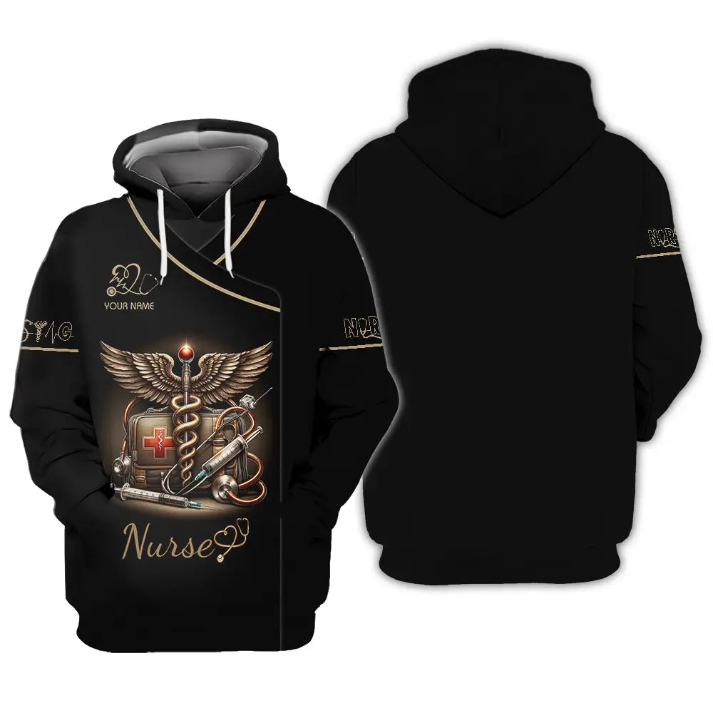 Unisex Shirt - Custom Text Shirt For Nurse Nurselife Nursing Hoodie / S T-shirt