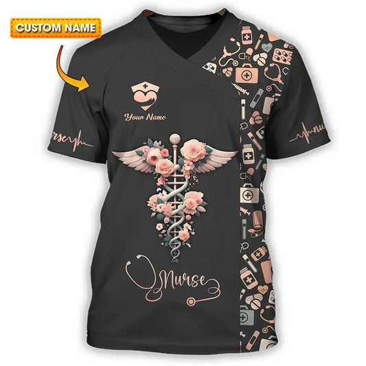 Unisex Shirt - Custom Text Shirt For Nurse Nurselife Nursing T-shirt
