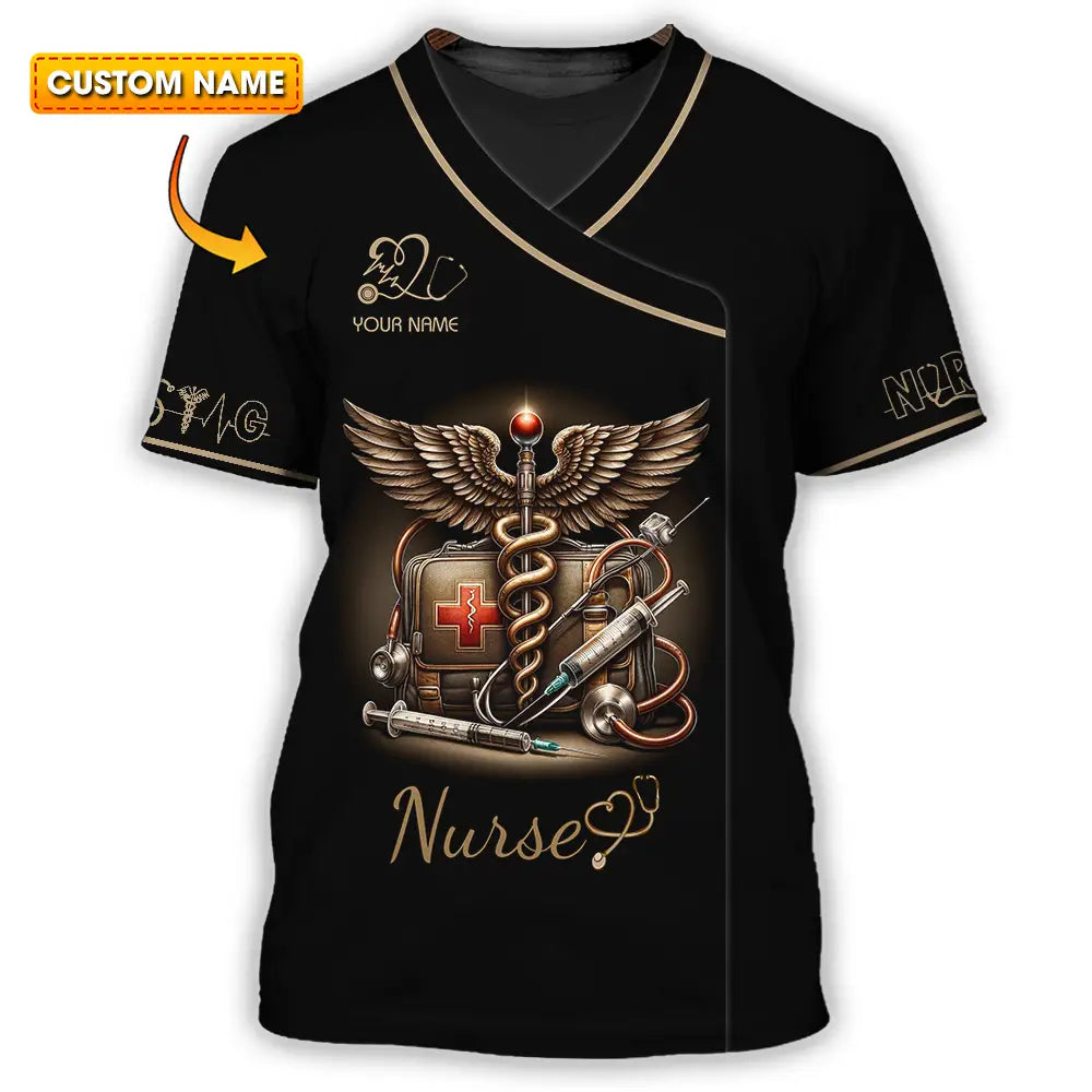 Unisex Shirt - Custom Text Shirt For Nurse Nurselife Nursing T-shirt