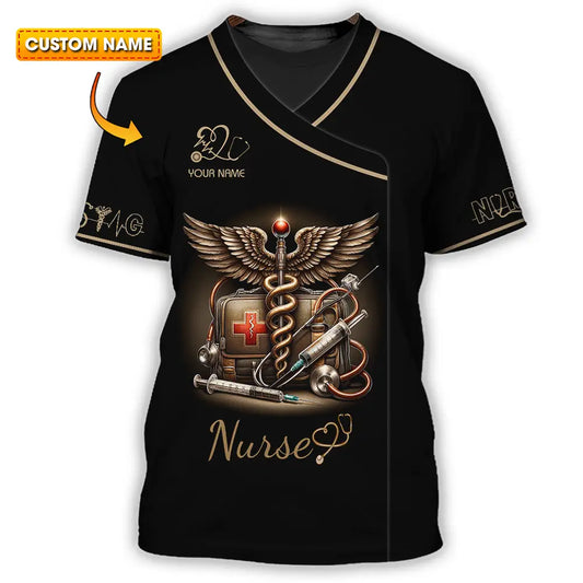 Unisex Shirt - Custom Text Shirt For Nurse Nurselife Nursing T-shirt