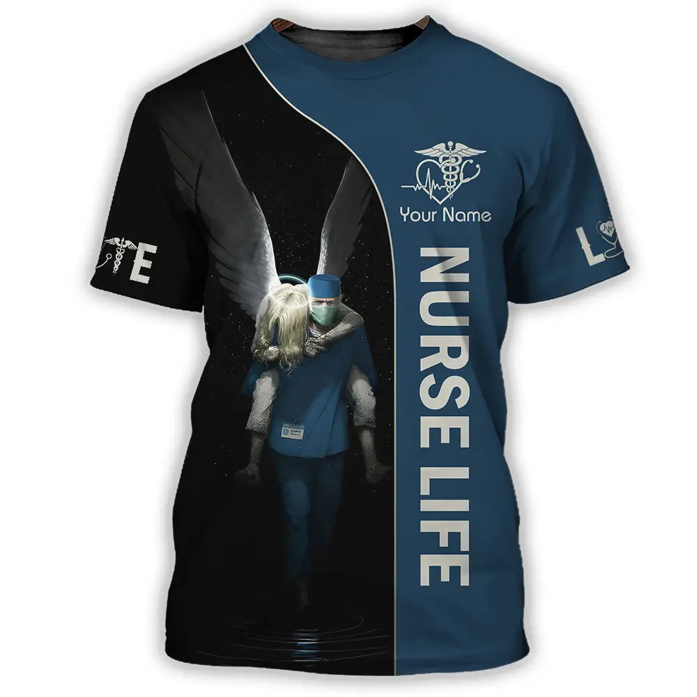 Unisex Shirt - Custom Text Shirt For Nurse Nurselife Nursing T-Shirt / S T-shirt