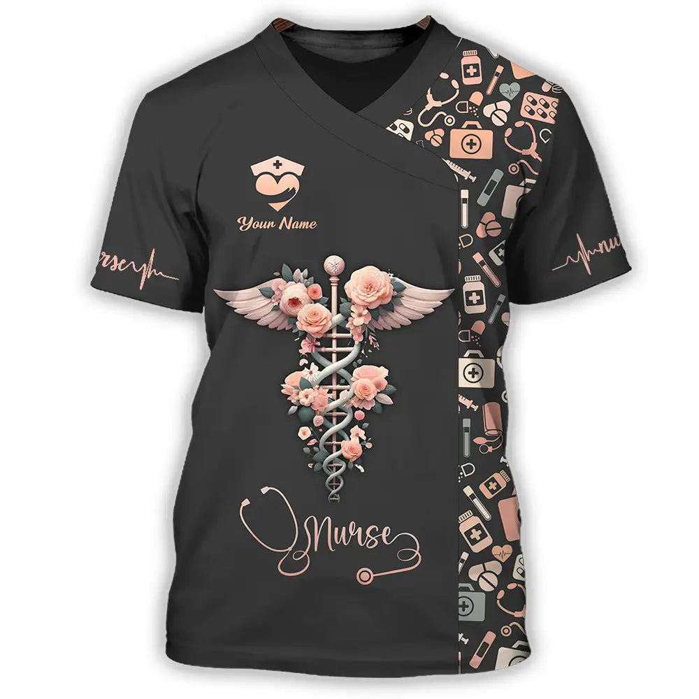 Unisex Shirt - Custom Text Shirt For Nurse Nurselife Nursing T-Shirt / S T-shirt