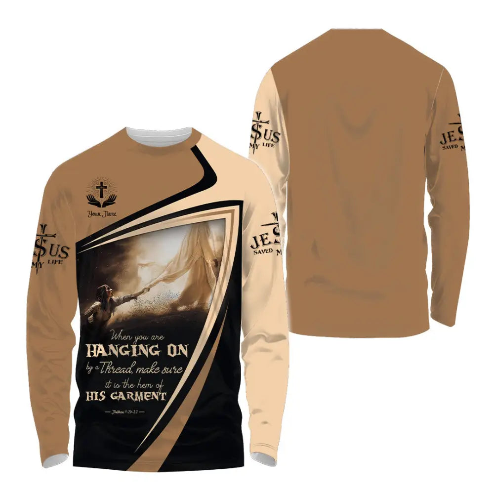 Unisex Shirt - Custom Text Shirt God Save My Life Shirt Long Sleeve Shirt / S T-shirt