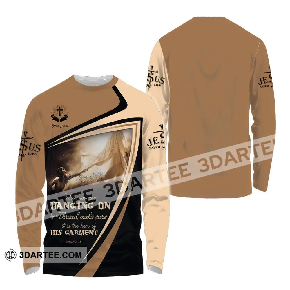 Unisex Shirt - Custom Text Shirt God Save My Life Shirt Long Sleeve Shirt / S T-shirt
