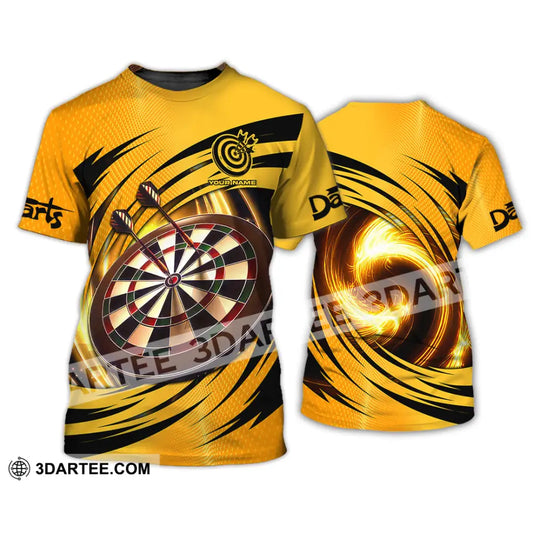 Unisex Shirt - Custom Text Golden Darts Sport T-Shirt / S T-Shirt