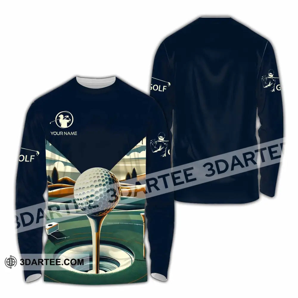 Unisex Shirt - Custom Text Shirt Golf Shirt Long Sleeve Shirt / S T-shirt