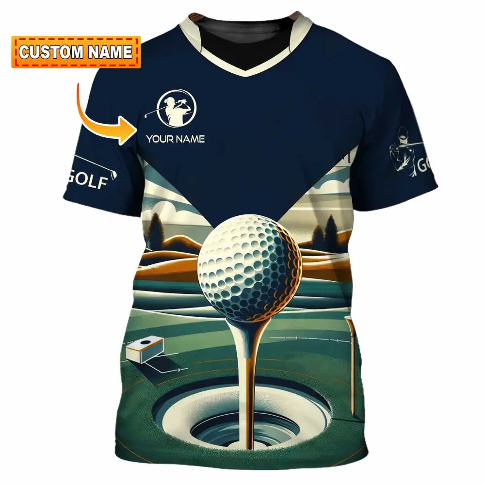 Unisex Shirt - Custom Text Shirt Golf Shirt T-Shirt / S T-shirt