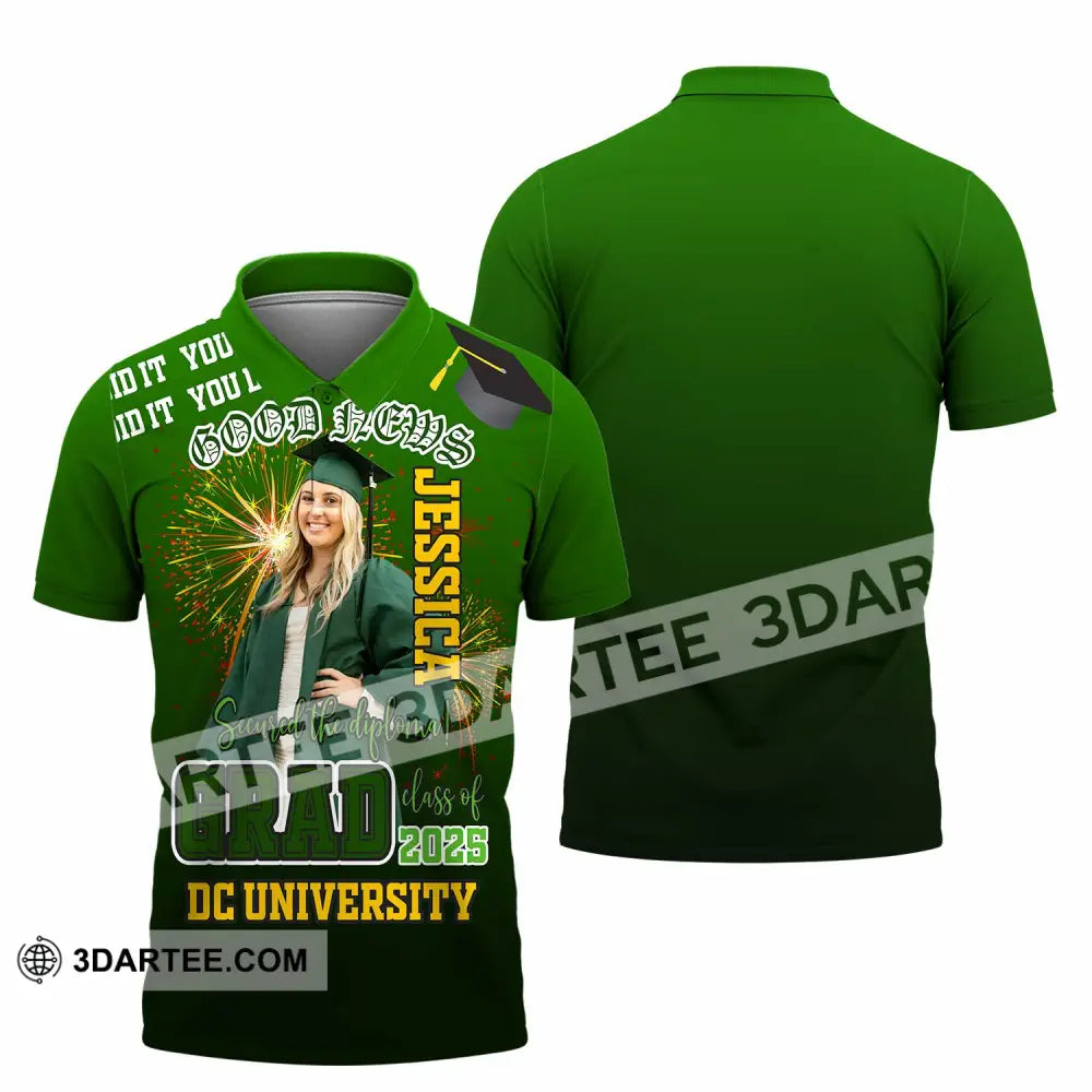 Unisex Shirt - Custom Text Shirt Grad Shirt Polo Shirt / S T-shirt