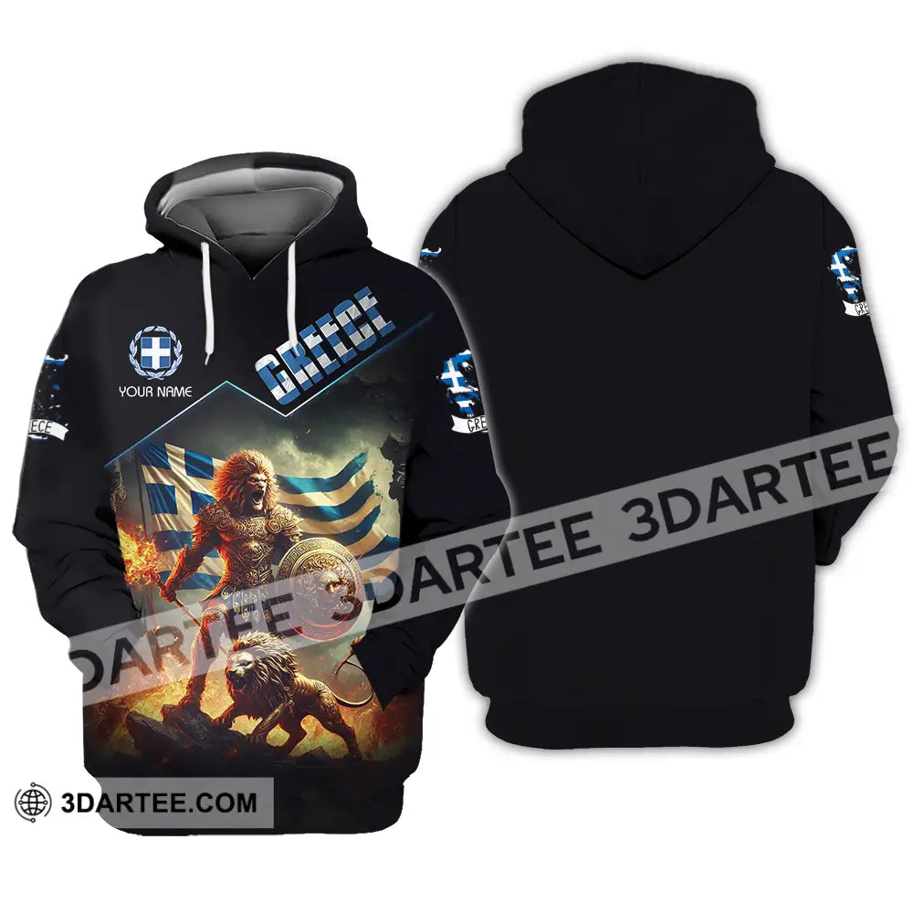 Unisex Shirt - Custom Text Greece Hoodie / S T-Shirt
