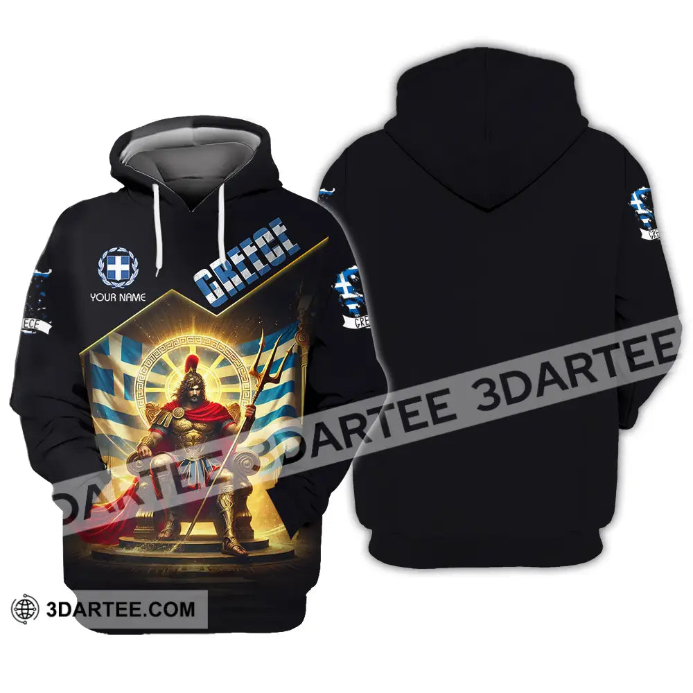 Unisex Shirt - Custom Text Greece Hoodie / S T-Shirt