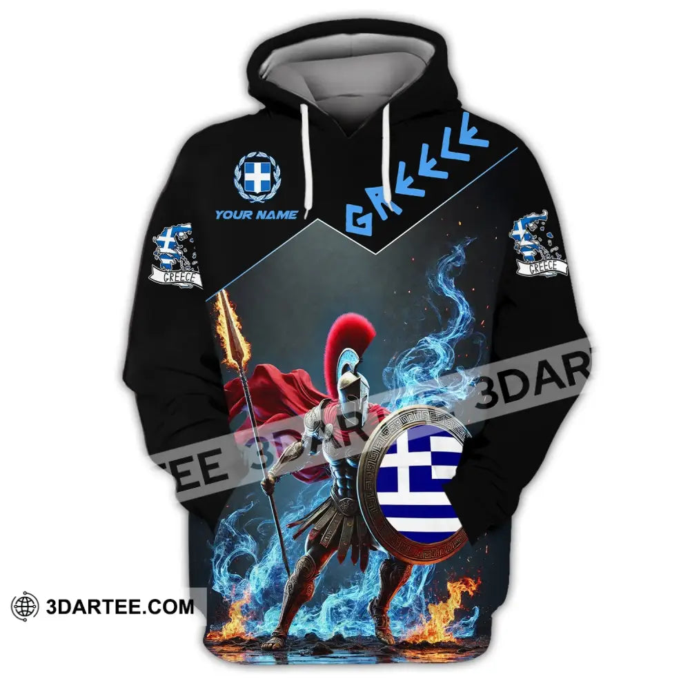 Unisex Shirt - Custom Text Greece Hoodie / S T-Shirt