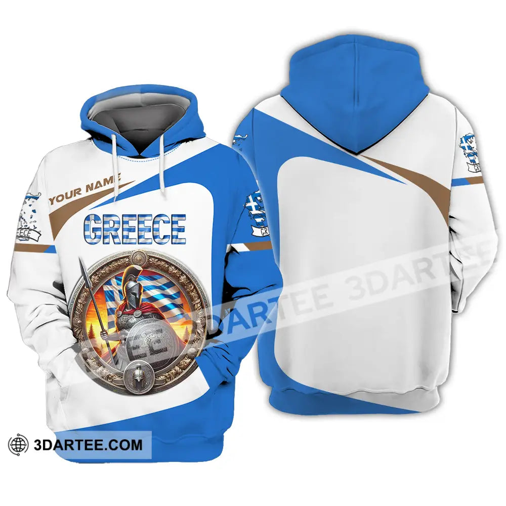Unisex Shirt - Custom Text Greece Hoodie / S T-Shirt