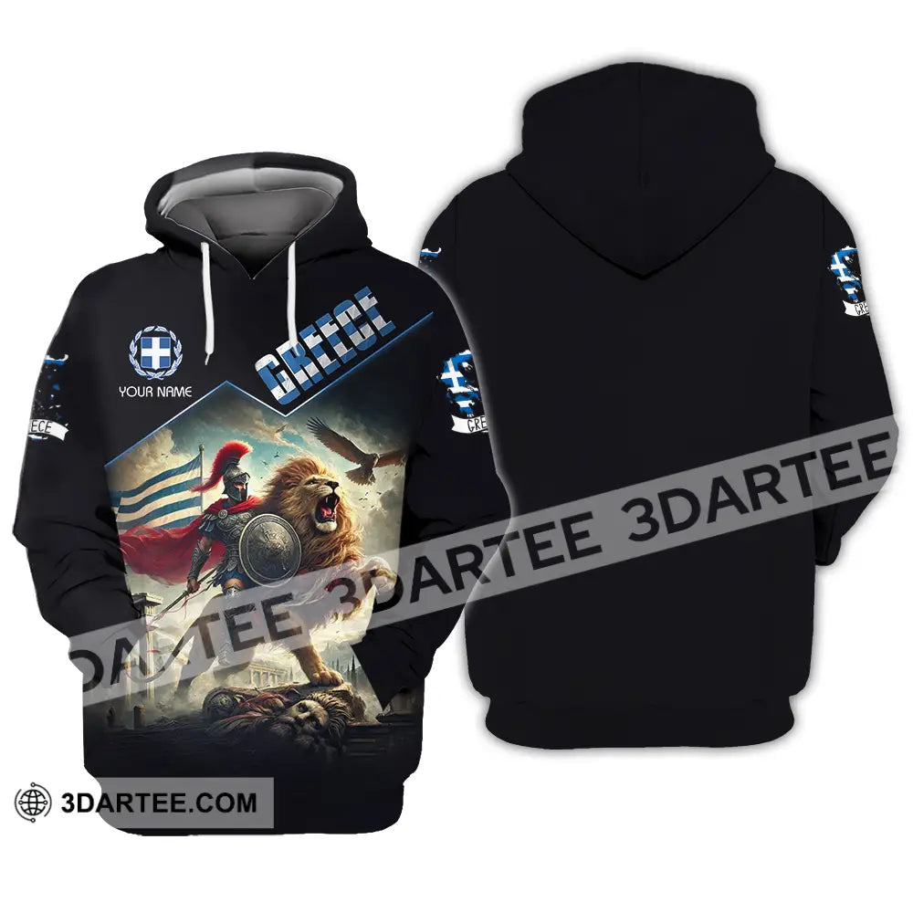 Unisex Shirt - Custom Text Greece Hoodie / S T-Shirt