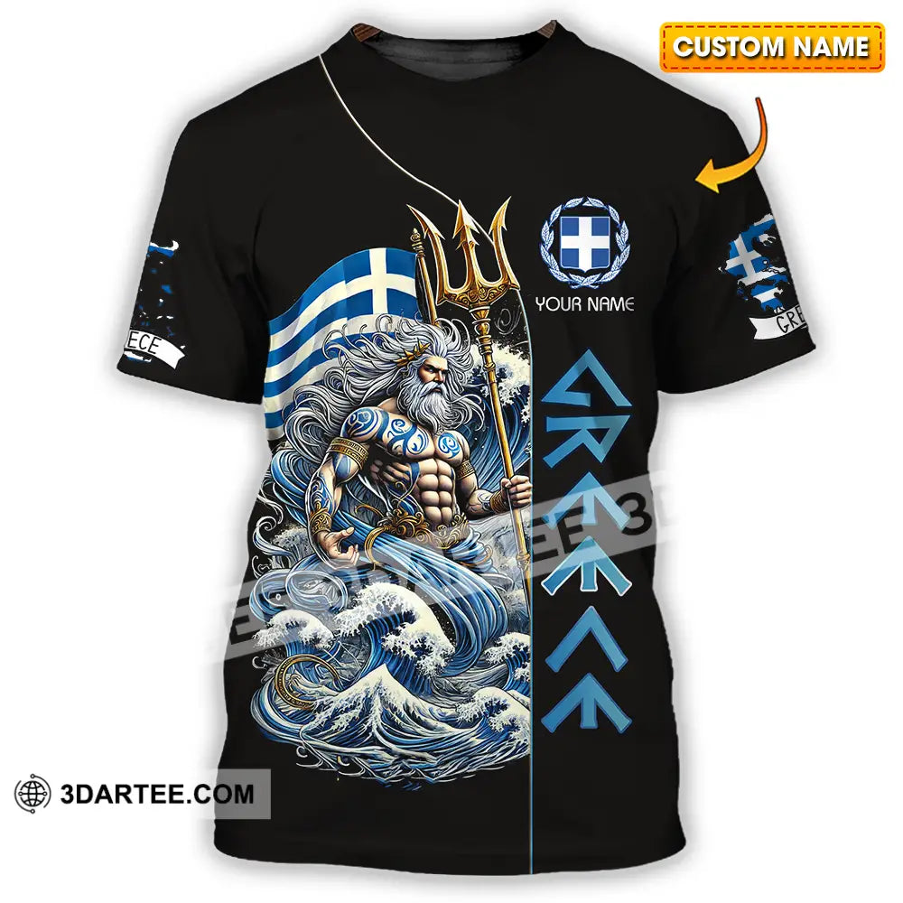 Unisex Shirt - Custom Text Greece T-Shirt