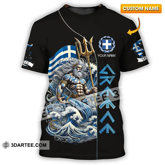 Unisex Shirt - Custom Text Greece T-Shirt