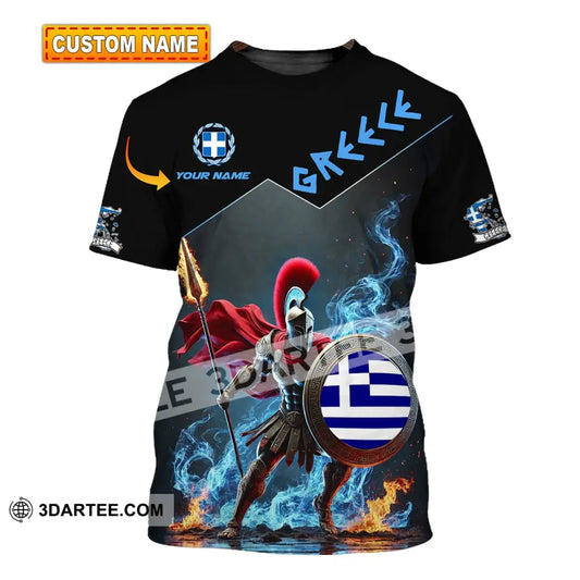 Unisex Shirt - Custom Text Greece T-Shirt