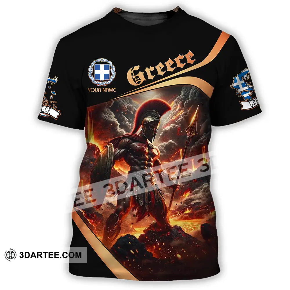 Unisex Shirt - Custom Text Greece T-Shirt / S T-Shirt