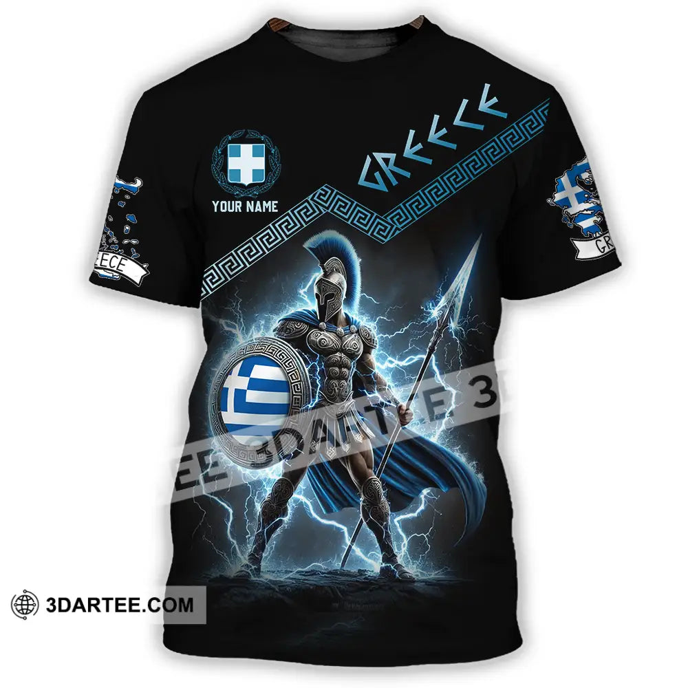 Unisex Shirt - Custom Text Greece T-Shirt / S T-Shirt