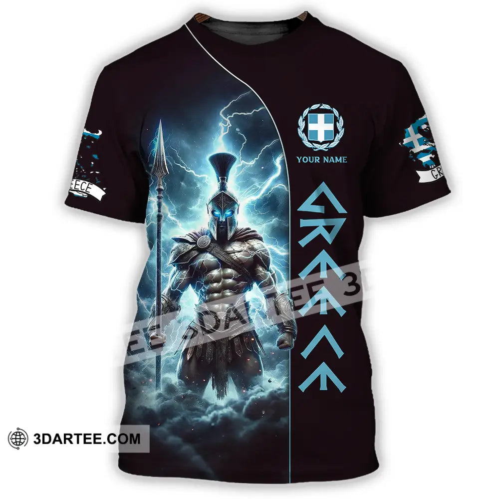 Unisex Shirt - Custom Text Greece T-Shirt / S T-Shirt