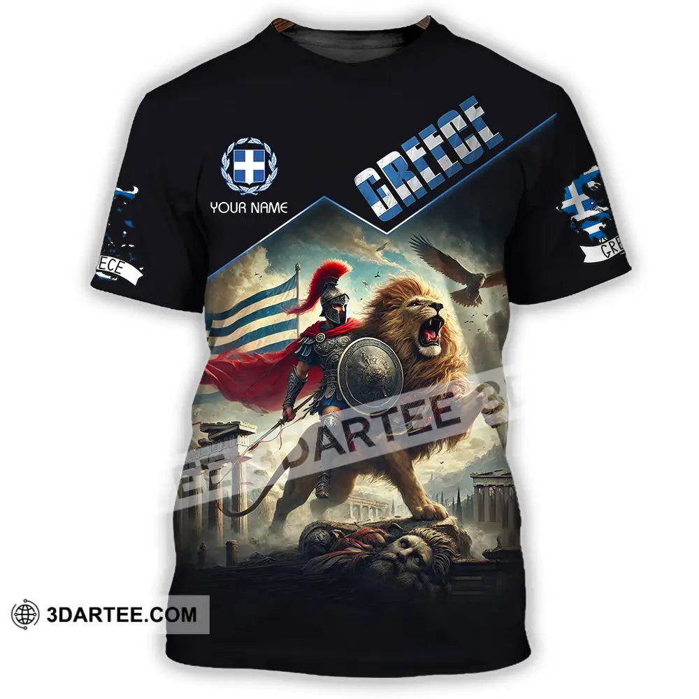 Unisex Shirt - Custom Text Greece T-Shirt / S T-Shirt