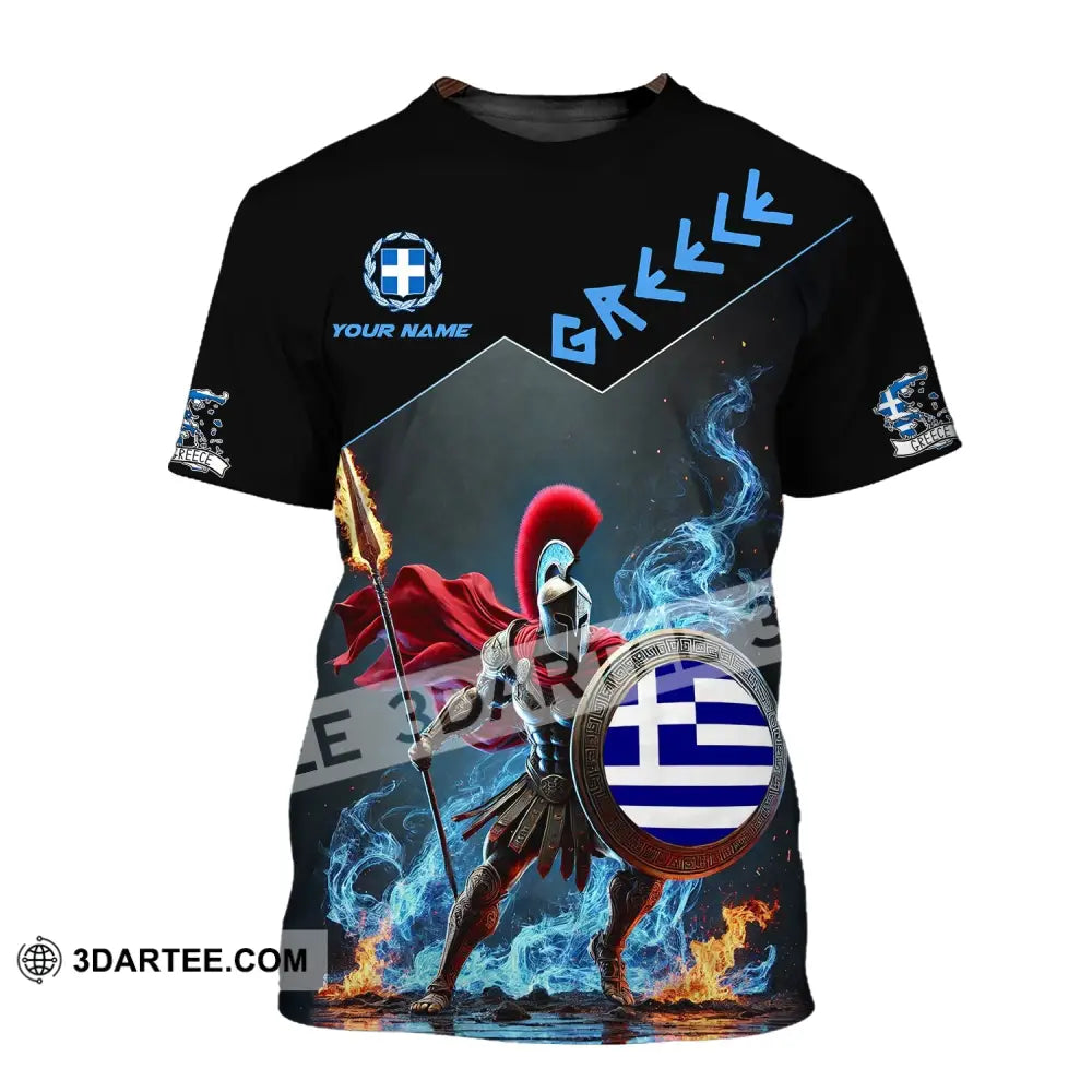 Unisex Shirt - Custom Text Greece T-Shirt / S T-Shirt