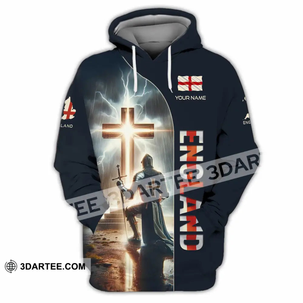Unisex Shirt - Custom Text Shirt Guardian Of England Hoodie / S T-shirt