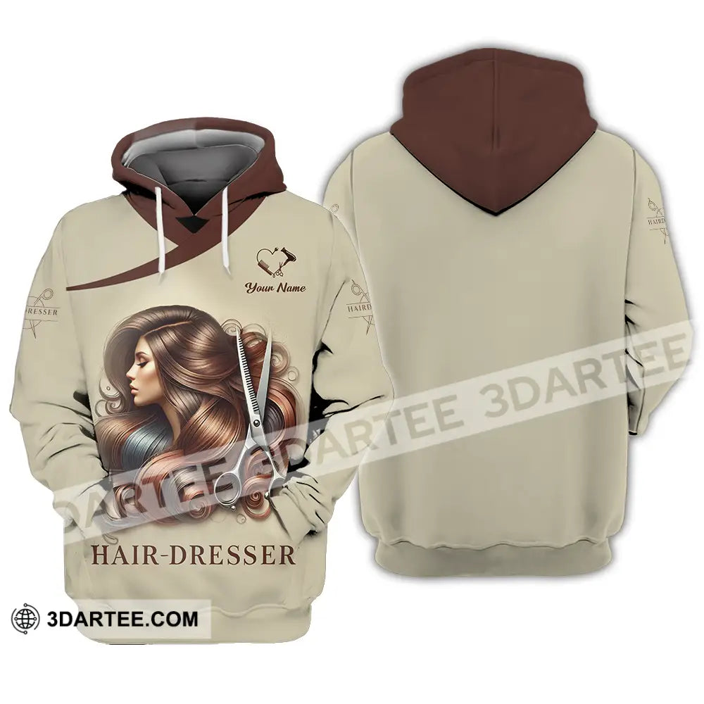 Unisex Shirt - Custom Text Hair Dresser Hoodie / S T-Shirt