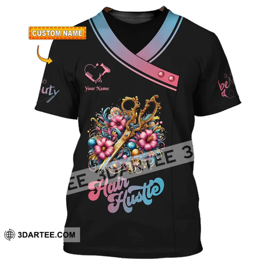 Unisex Shirt - Custom Text Hair Hustle Shirt T-shirt