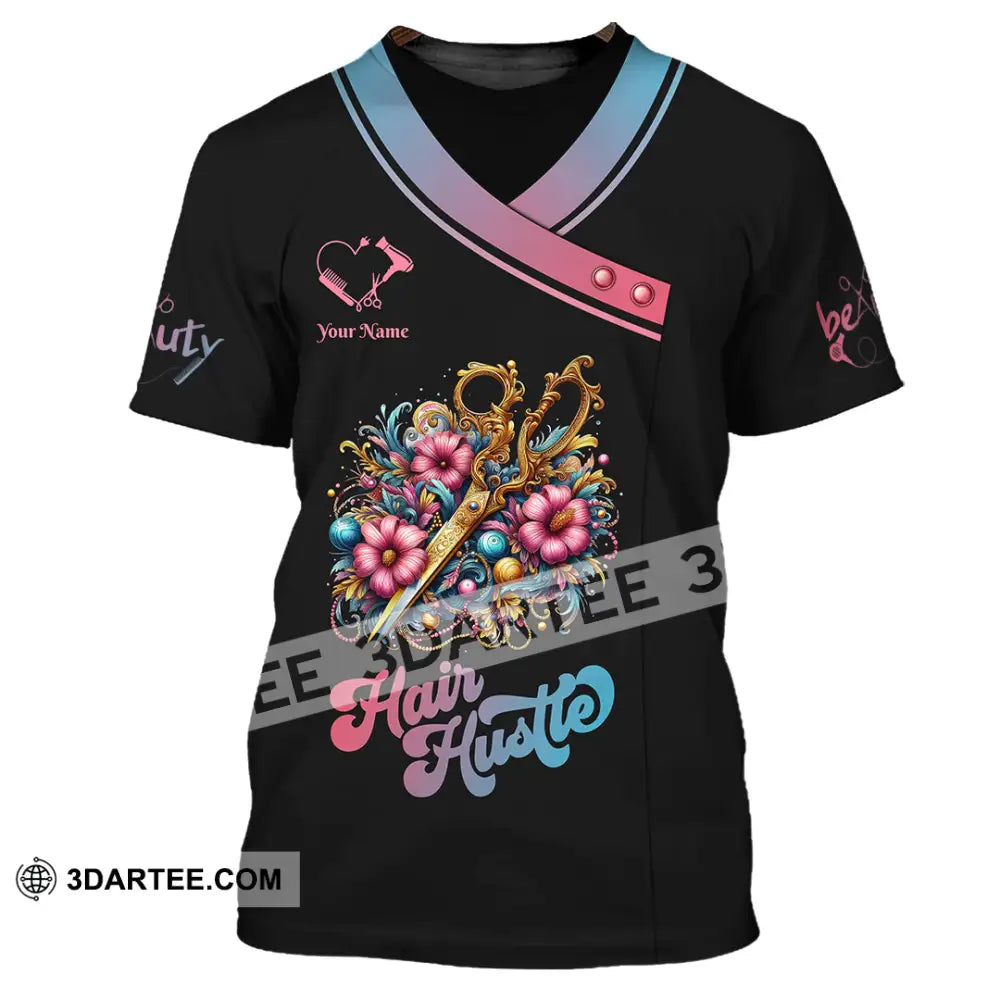 Unisex Shirt - Custom Text Hair Hustle Shirt T-Shirt / S T-shirt