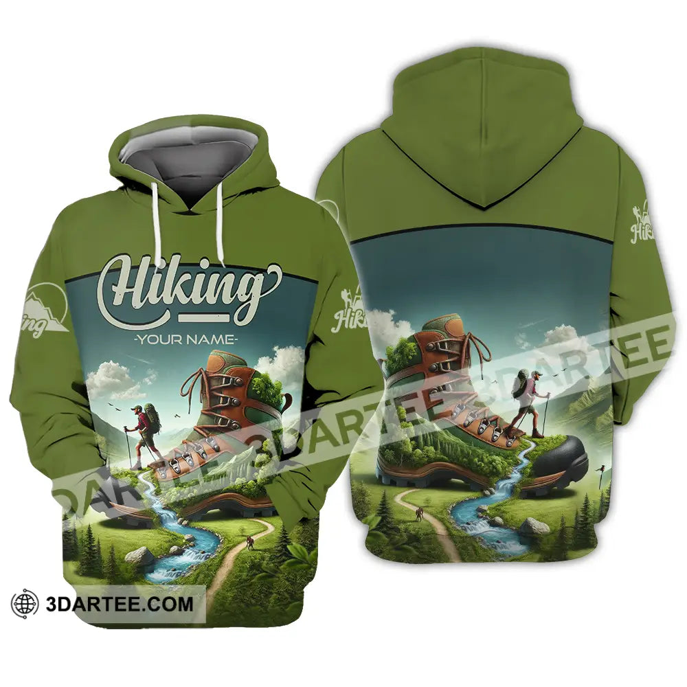 Unisex Shirt - Custom Text Shirt Hiking Shirt Hoodie / S T-shirt