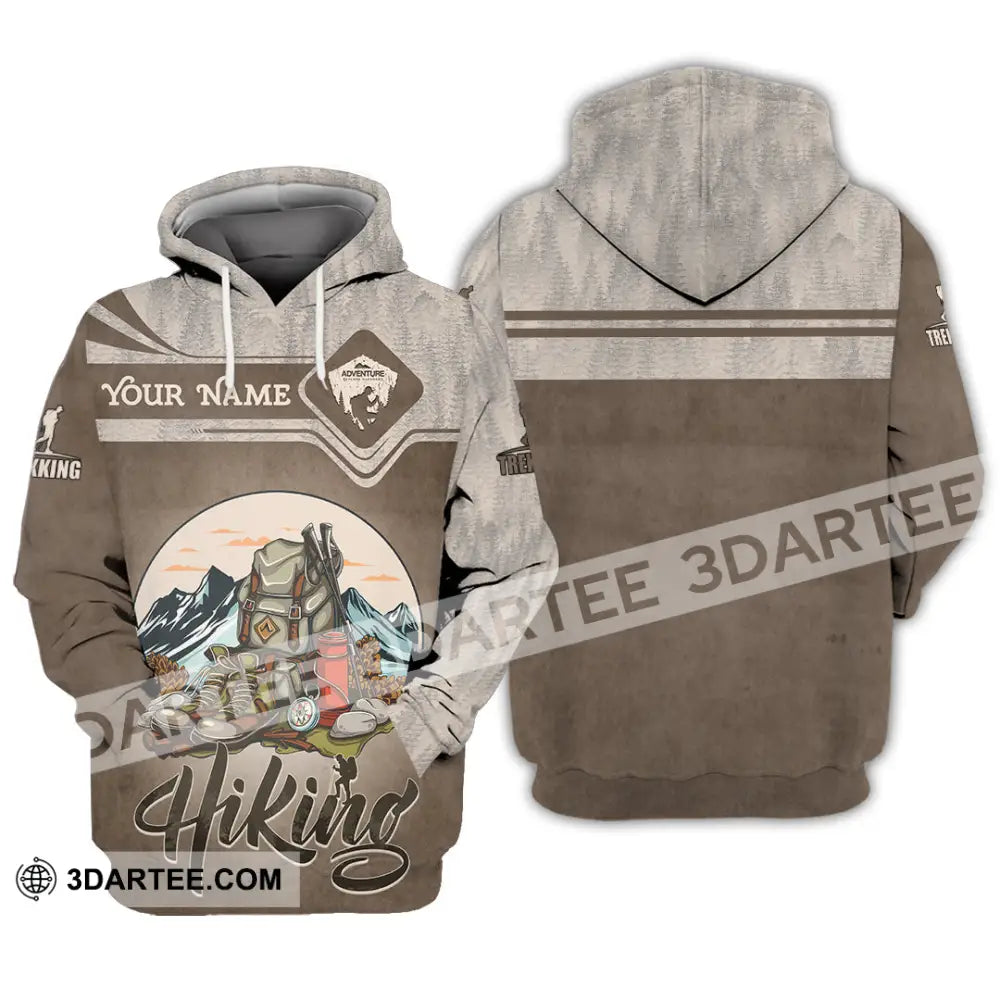 Unisex Shirt - Custom Text Shirt Hiking Hoodie / S T-shirt