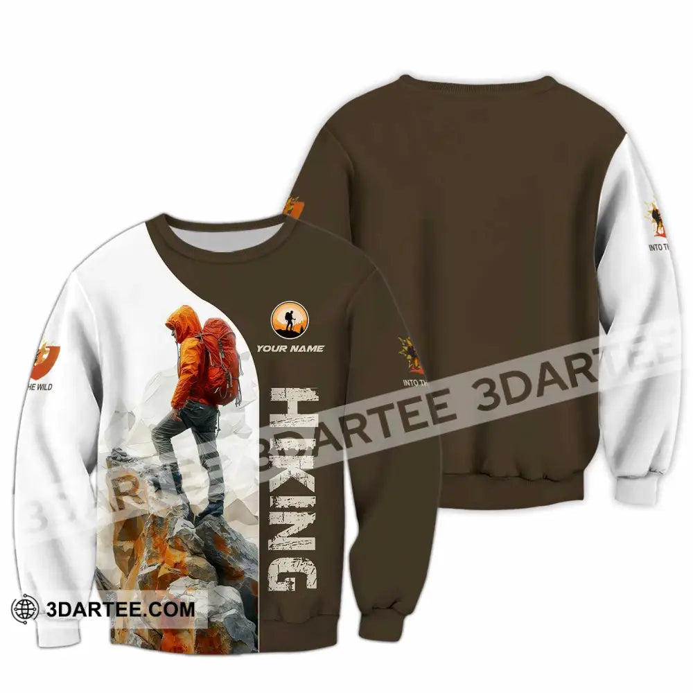Unisex Shirt - Custom Text Shirt Hiking Shirt Long Sleeve / S T-shirt