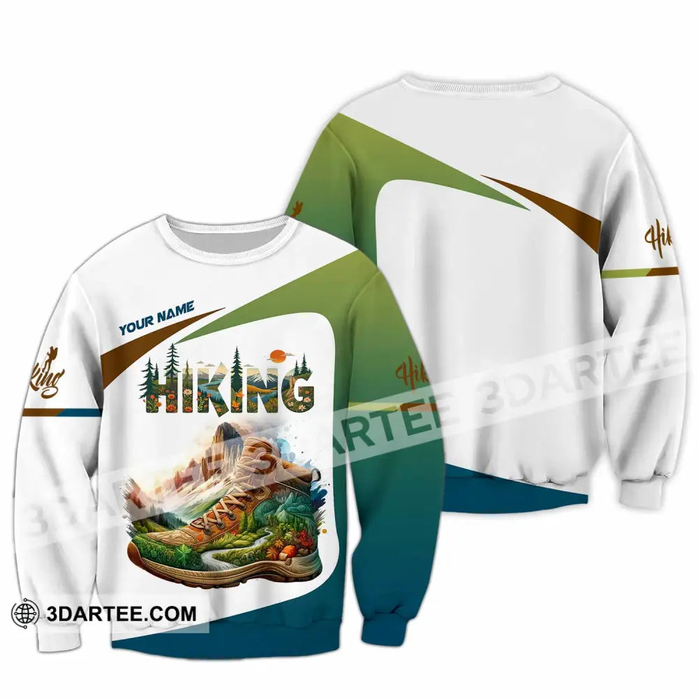 Unisex Shirt - Custom Text Shirt Hiking Shirt Long Sleeve / S T-shirt